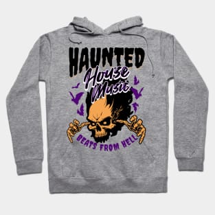 HOUSE MUSIC - Haunted House From Hell (Black/Orange) Hoodie